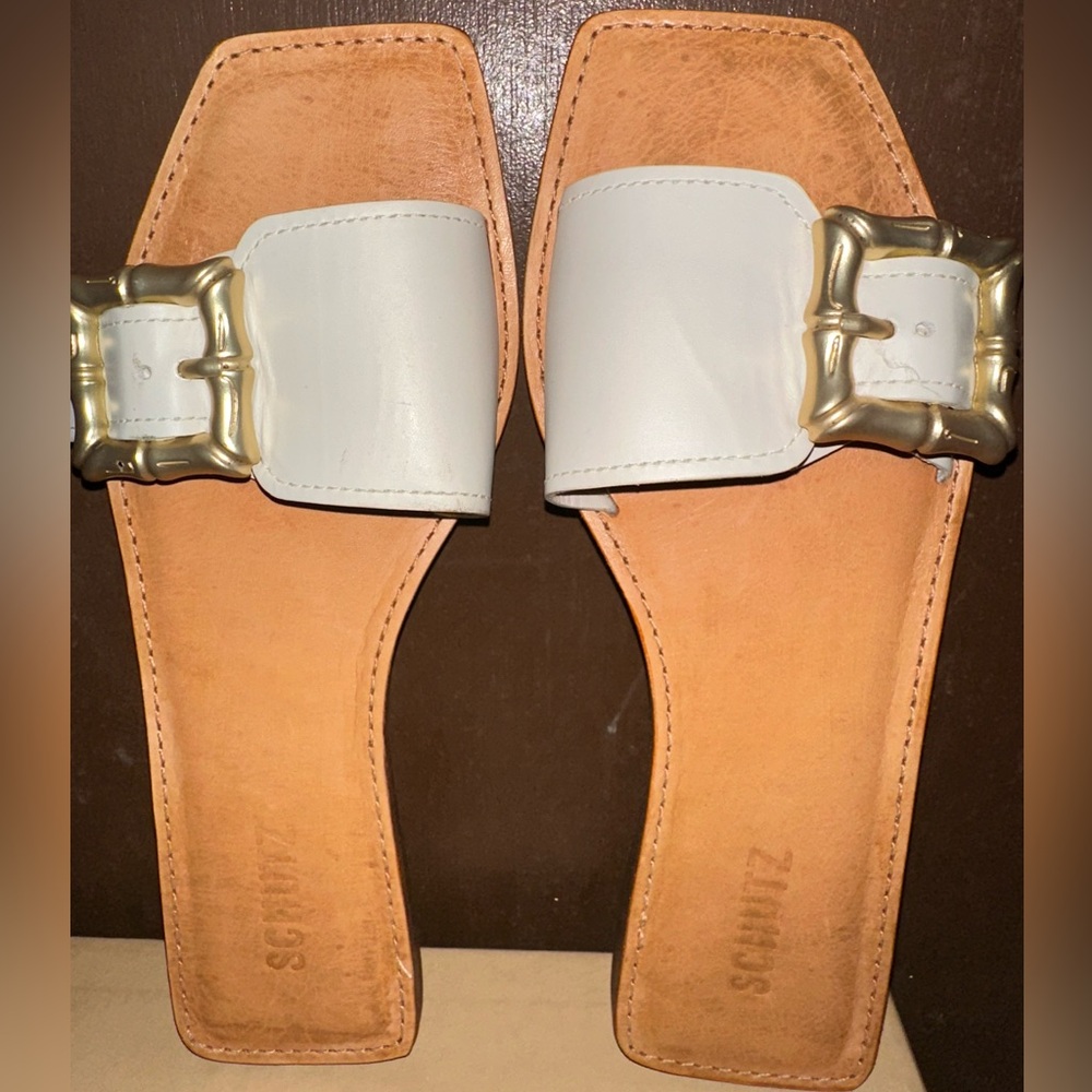 SCHUTZ Tan Leather Strap